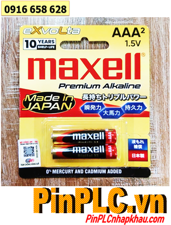 MAXELL LR03(W)/2B, Pin AA 1.5v Premium Alkaline MAXELL Evolta LR03(W)XL LS, LR03(W)/2B, Xuất xứ NHẬT